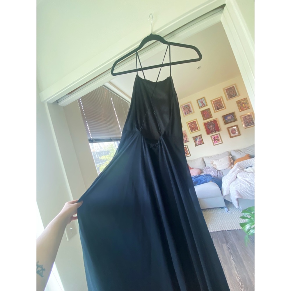Lulu's Elegant Black Maxi Dress - Picture 4 of 8